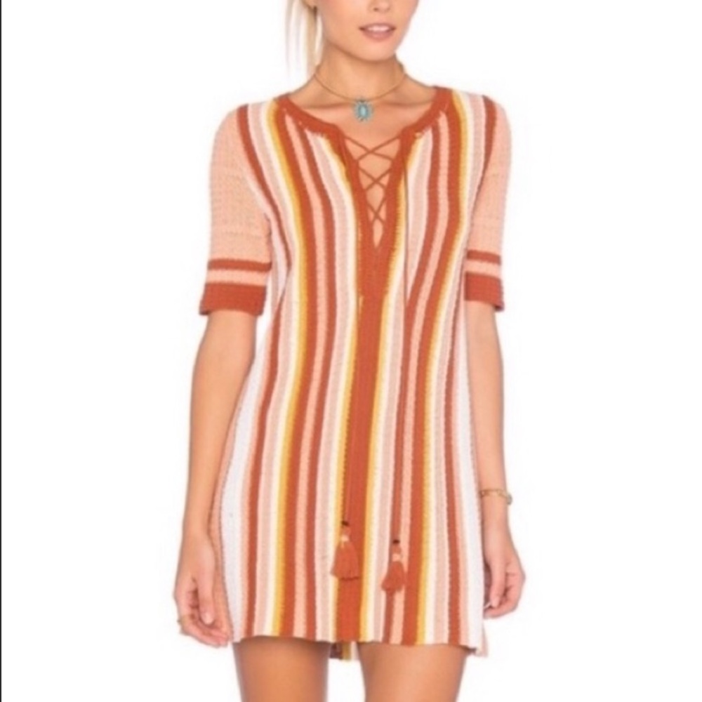 Free People Sweater Crochet tunic dress